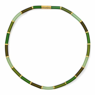 Bits & Pieces, Kleurrijke ketting Zero Waste groen