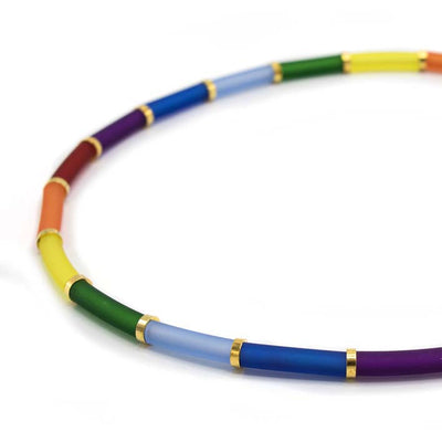 Bits & Pieces, Kleurrijke regenboog ketting zero waste