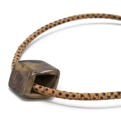 Ketting van KURK 1 lijns met Cube Toundra - FEESTCOLLECTIE -