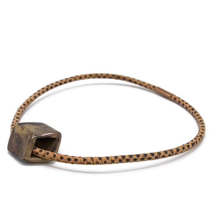 Ketting van KURK 1 lijns met Cube Toundra - FEESTCOLLECTIE -