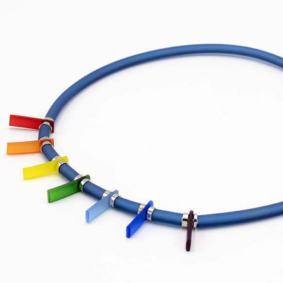 Zero waste ketting, Bits & Stripes, Multi Colour