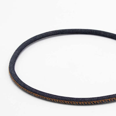 Ketting  van jeans 1  lijns,  blauw