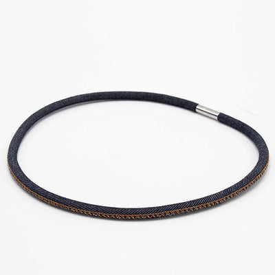 Ketting  van jeans 1  lijns,  blauw