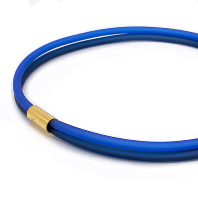 Rubber ketting, 2 lijns, Montan/Kobalt