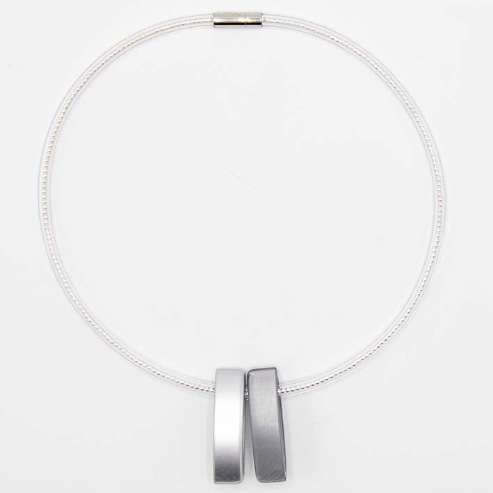 Statement ketting Blocks Zilver  -Limited Edition- small
