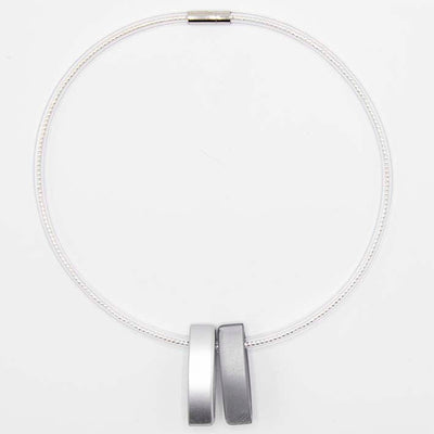Statement ketting Blocks Zilver  -Limited Edition- small