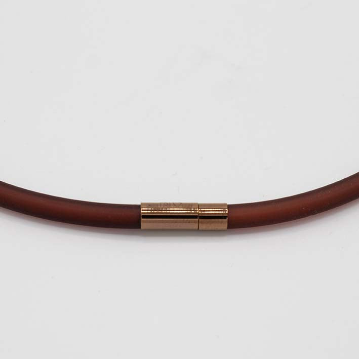 Ketting van RUBBER 1 lijns met Cube Toundra - FEESTCOLLECTIE -