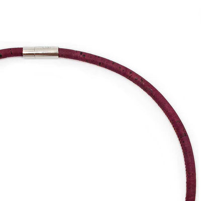 Ketting  van KURK 1  lijns,  bordeaux