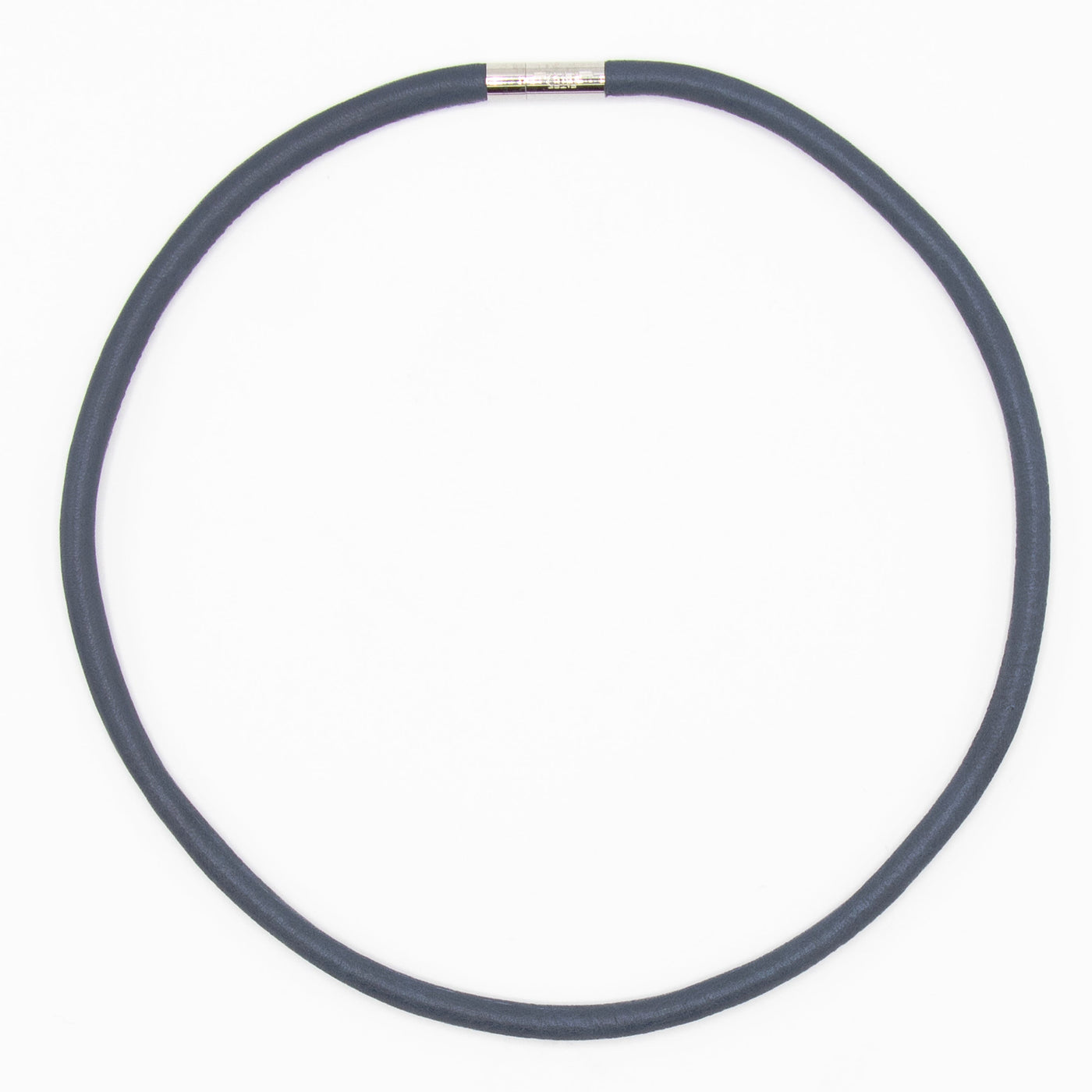 Ketting  van ECHT LEER 1  lijns,  donkerblauw