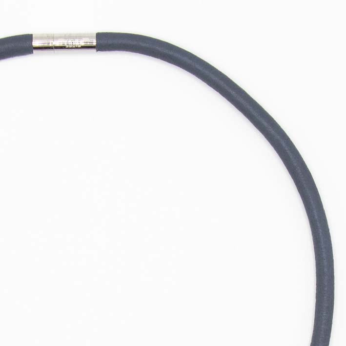 Ketting  van ECHT LEER 1  lijns,  donkerblauw
