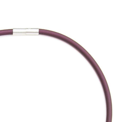 Rubber ketting,1 lijn, Aubergine