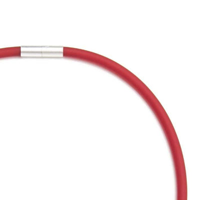 Rubber ketting, 1 lijn, Rood