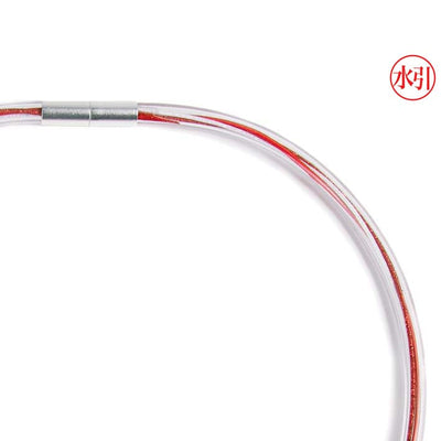 Rubber ketting, 1 LIJNS MIZUHIKI RED
