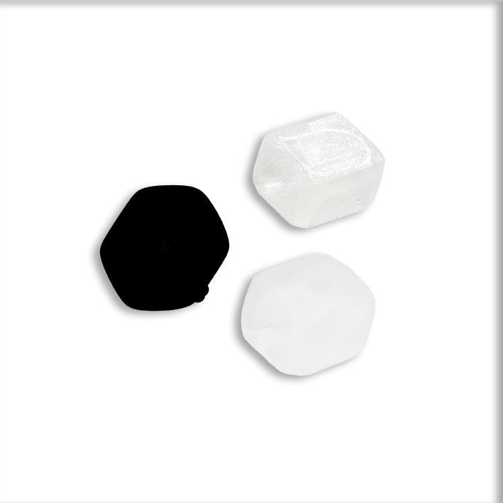 Ketting met mini cubes, zwart/wit