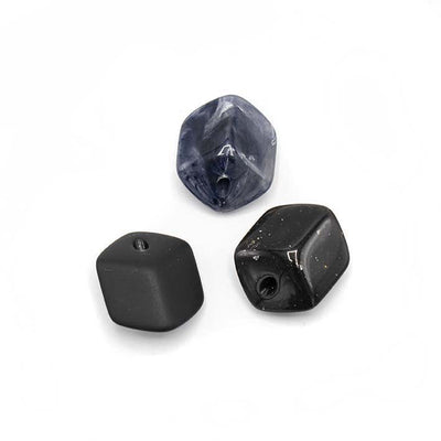 Set van drie Mini Cubes in zwart tinten