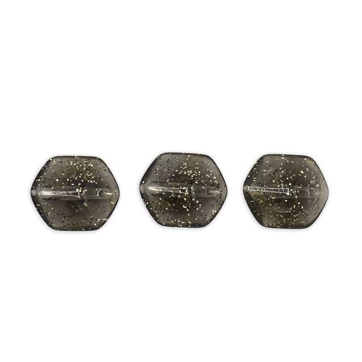 Mini Cubes zwart glitter – set van 3 resin hangers, eindeloos te combineren met andere kleuren.