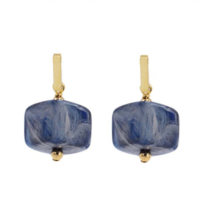 Oorbellen met  1 Cube Jeans