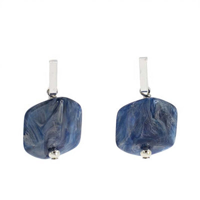 Oorbellen met  1 Cube Jeans