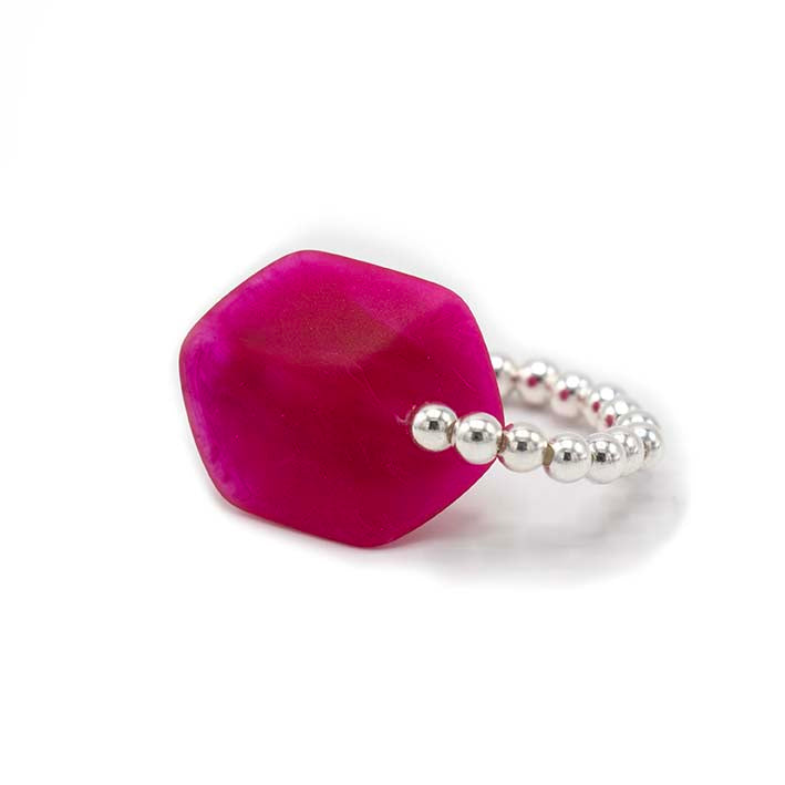 Ring met 1 mini Cube in verschillende kleuren