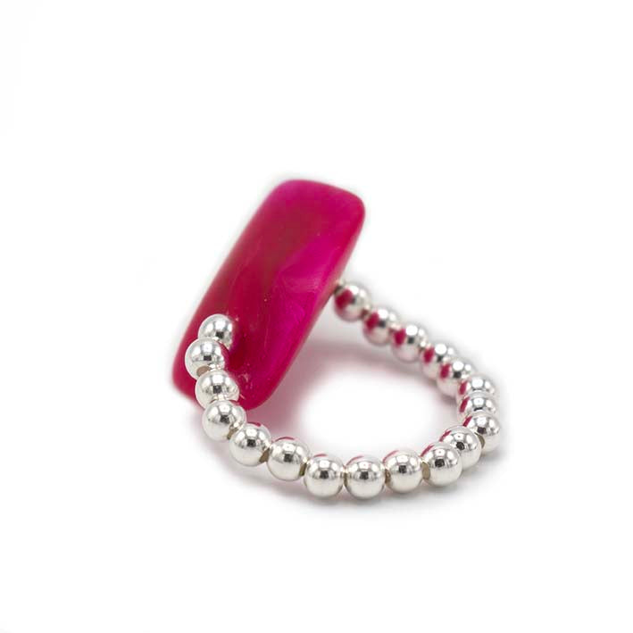 Ring met 1 mini Cube in verschillende kleuren