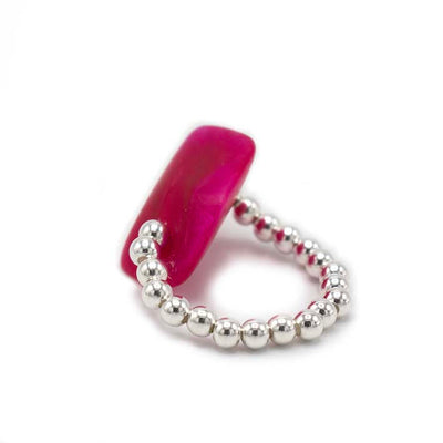 Ring met 1 mini Cube in verschillende kleuren