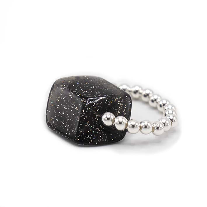 Ring met 1 mini Cube in verschillende kleuren