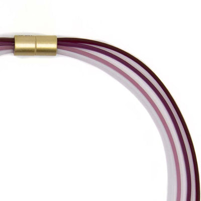 Ketting van rubber, Ribbon Fuchsia