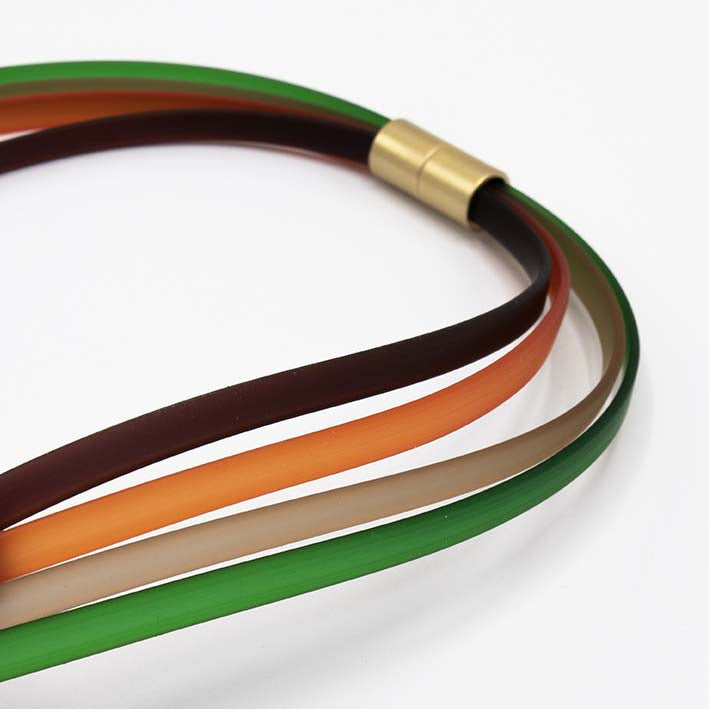 Ketting van rubber, Ribbon, Herfst mix