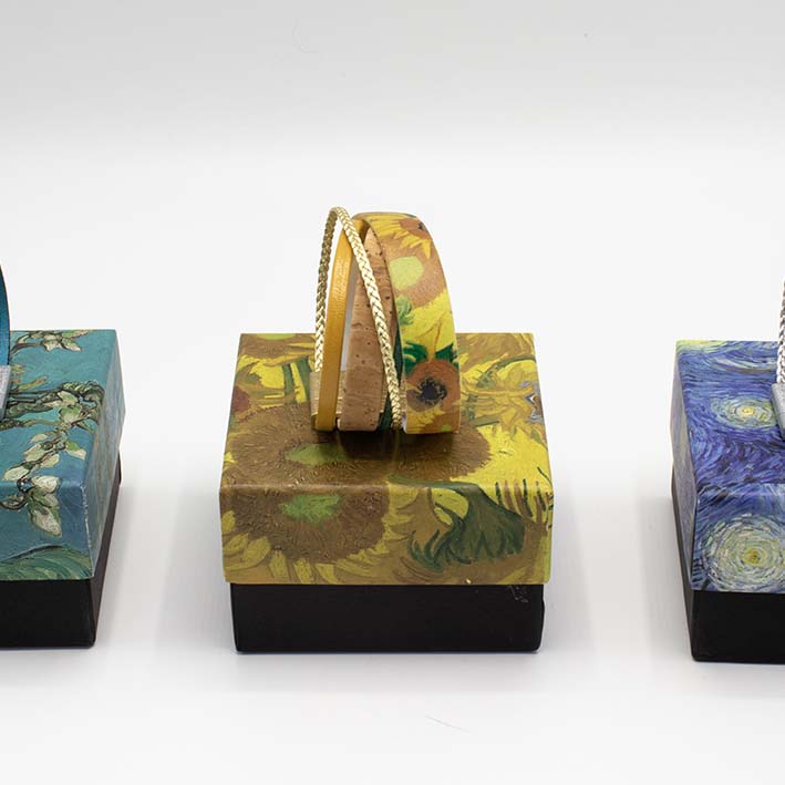 Art Bracelet, Sunflowers, van Gogh, 40 mm