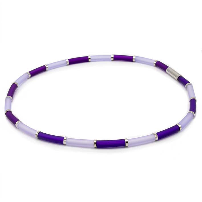 Bits & Pieces, Kleurrijke ketting, paars met lila