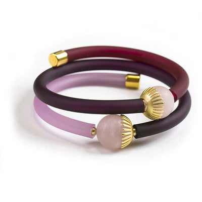 Dandelian, rose quartz bracelet