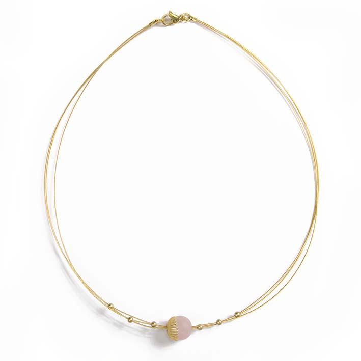 Dandelian, rose quartz bracelet