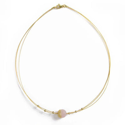 Dandelian, rose quartz bracelet