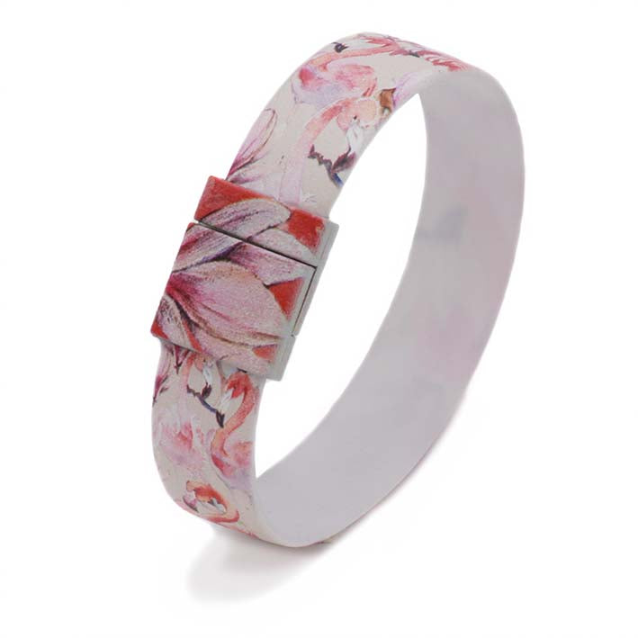 Art Bracelet, Flamingo, 15mm