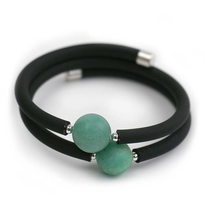 Echte edelstenen armband met Amazoniet