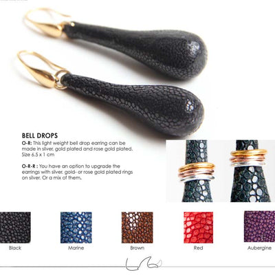 Stingray oorbellen bell drops